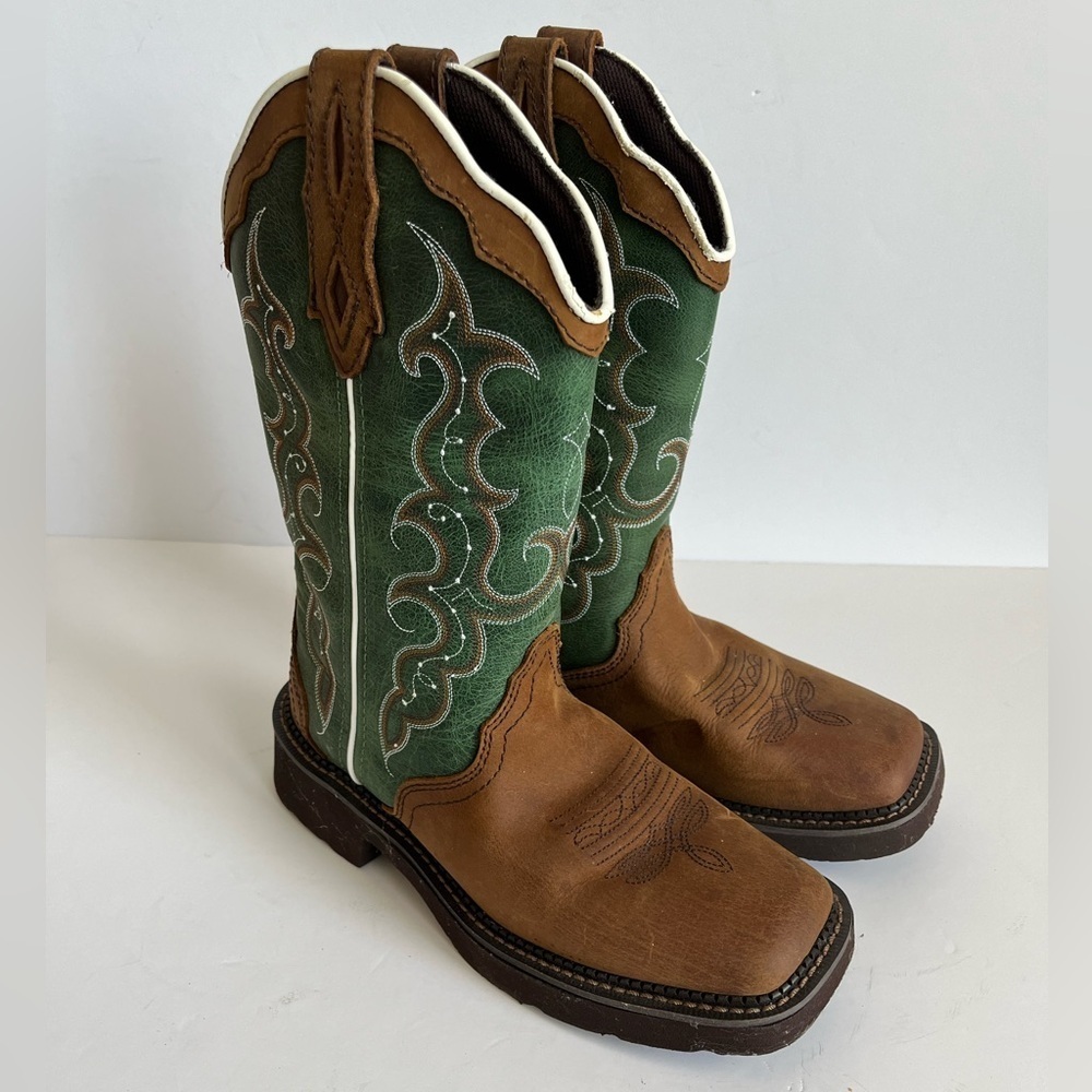 Justin Gypsy Raya Western Cowgirl Boots Brown Size 6.5 - Picture 11 of 11